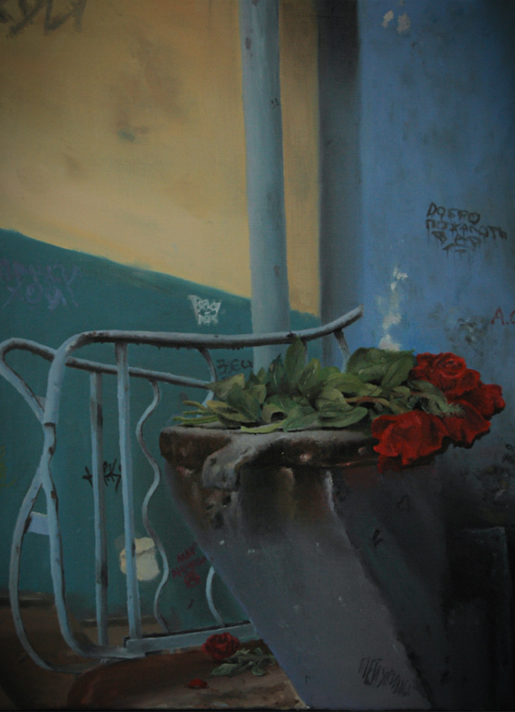 "Russian-romance" 30x40 cm Öl auf Leinwand 2020