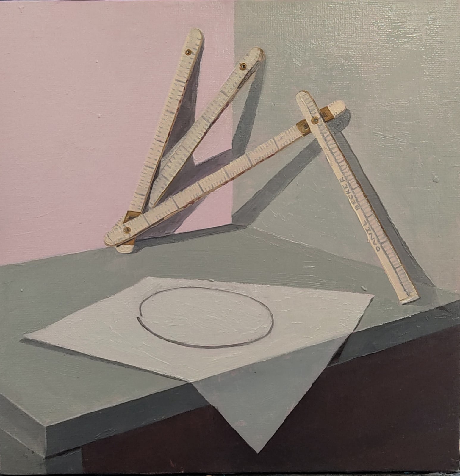 "Ohne Titel" 25x25 cm Öl auf Malkarton 2023